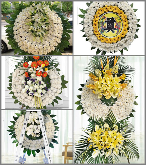 甘肃省白银靖远县北湾镇古城村花圈速递